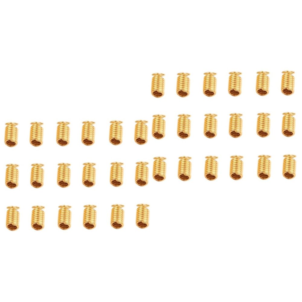 STOBOK 10packs Jewelry Slide Lock Necklace Connector DIY Jewelry Connectors Spring Buckle Clasp Beads