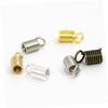 STOBOK 10packs Jewelry Slide Lock Necklace Connector DIY Jewelry Connectors Spring Buckle Clasp Beads view 2