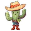 Cactus Plant Sticker 4 Inch Botanical - Waterproof Vinyl Decal for Laptop Water Bottle Car Tumbler - Durable Aesthetic Long-Lasting Stickers for Adults ID44990 view 1