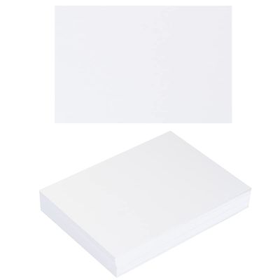 50 Sheets Blank Cardstock Paper 250 GSM Thick Heavy Cards Stock for DIY Art Projects, Card Making, Postcards, Greeting Cards, Birthday Party, Wedding Invitation (White, 4x6 inches)