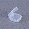 36 Pcs Transparent Fish Hook Chain Stay Tape Anti-Noise Storage Shoe Tray Small Square Storage Boxes Flower Trash Can Mini Boxing Gloves Mini Beads Pp White Clamshell Rectangle view 2