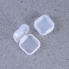 36 Pcs Transparent Fish Hook Chain Stay Tape Anti-Noise Storage Shoe Tray Small Square Storage Boxes Flower Trash Can Mini Boxing Gloves Mini Beads Pp White Clamshell Rectangle view 3