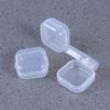 36 Pcs Transparent Fish Hook Chain Stay Tape Anti-Noise Storage Shoe Tray Small Square Storage Boxes Flower Trash Can Mini Boxing Gloves Mini Beads Pp White Clamshell Rectangle view 4