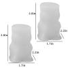 Japleed Rabbit Candle Silicone Molds, 2PCS Bunny Chocolate Cake Fondant Decor Mold, 3D Cute Bunny Candle Mold, Rabbit Easter Silicone Molds for Epoxy Resin Soap Wax Craft Home Decor Supplies view 2