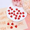 Shapenty 12mm Flat Back Acrylic Heart Rhinestones Crystal Gems for Valentines Day Wedding Decoration Table Scatter DIY Craft Card Jewelry Making, 200PCS (Red) view 4