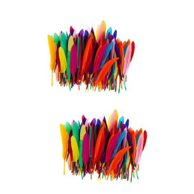 Operitacx 400pcs Colorful for Crafting and Home Decoration Assorted Natural Colors for Weddings Handmade Projects and Creative Accessories Random Color