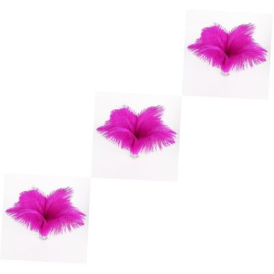 SHINEOFI 60pcs Natural Ostrich Rosy for Wedding Party Crafts and Home Decorations