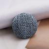 BISISO Buttons 30pcs 20/25/30mm Metal Fabric Linen Covered Button for Sofa Cushion Decor Round Shank Buttons DIY Suit On Sewing Accessories-Aqua||20MM view 1