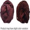 Knitsilk Recycled Sari Silk Ribbon Yarn-Super Bulky Orange Yarn Best for Crochet, Knitting, and Embroidery and Jewelry Making |Sustainable and Unique Texture Ribbon |50 GMS-30Yards-Brown(PCK of 3) view 4