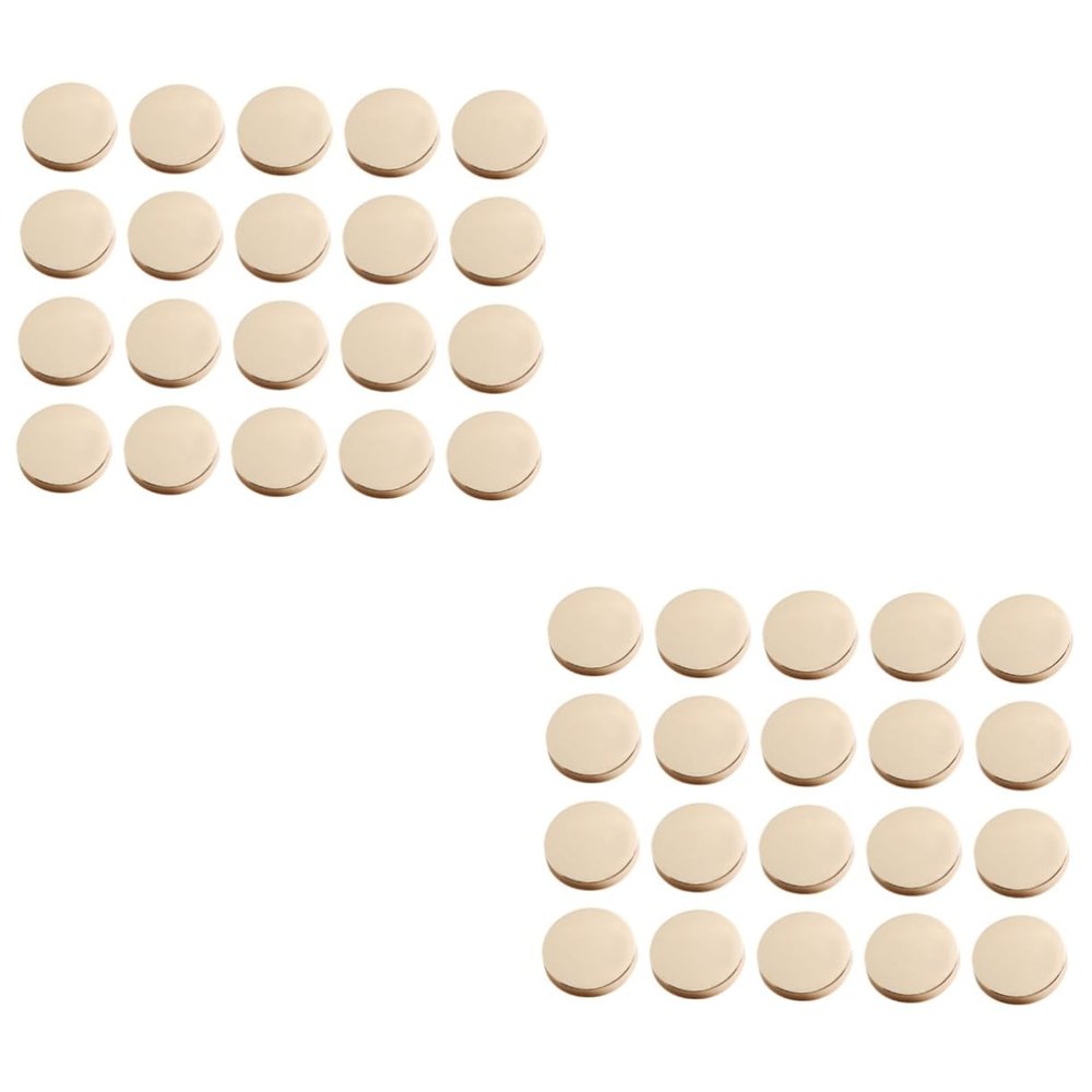 Lurrose 100pcs Zinc Alloy Coat Sewing Buttons Flatback Replacement Buttons for Clothing DIY Crafts and Scrapbook Decoration