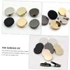 Lurrose 100pcs Zinc Alloy Coat Sewing Buttons Flatback Replacement Buttons for Clothing DIY Crafts and Scrapbook Decoration view 2