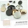 Lurrose 100pcs Zinc Alloy Coat Sewing Buttons Flatback Replacement Buttons for Clothing DIY Crafts and Scrapbook Decoration view 4