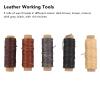 30Pcs Leather Tools Wax Threads Needle Leather Finger Cots Sanding Stick Leather Working Tools Handmade Leather Making Tools Leather Bag Tools for DIY Leather view 2
