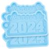NUOBESTY 3pcs Silicone Keychain Pendant Mold for Graduation Crafts Flexible and Molds for Key Charms for Bag and Backpack Pendants Great Craft Enthusiasts view 1