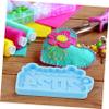NUOBESTY 3pcs Silicone Keychain Pendant Mold for Graduation Crafts Flexible and Molds for Key Charms for Bag and Backpack Pendants Great Craft Enthusiasts view 3