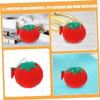 Anneome Cute Tomato Pin Cushion Soft Pin Holder for Sewing Compact Needle Thread Bag view 3