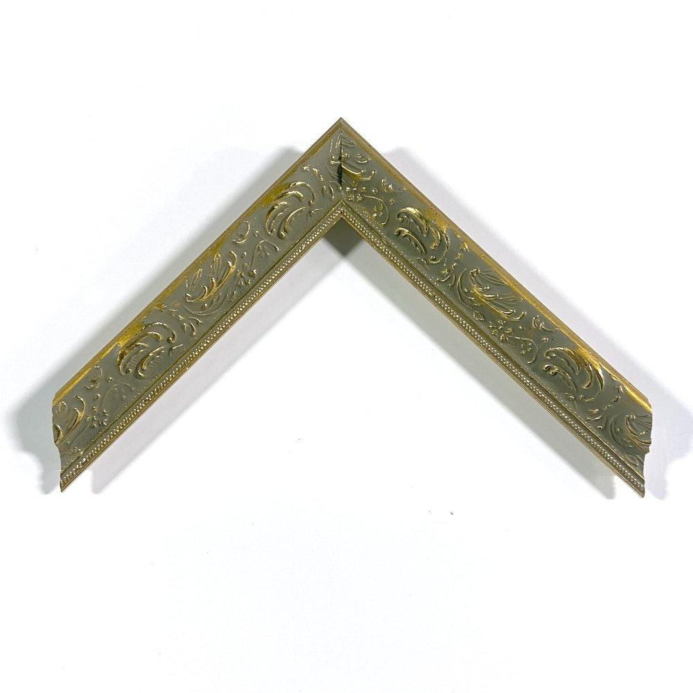 1" Readymade Wood Picture Frame (Elegant Beaded Gold) (Add Acrylic, 18X24)