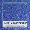 Matio Holographic Fine Glitter, 7.76oz/220g Laser Sapphire Craft Glitter Powder 1/64" Metallic Flakes Chip Iridescent Sequin for Epoxy Resin, DIY Tumblers Body Nail Arts, Candle, Slime, Festival Decor view 2