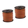 Lurrose 2rolls Double-Sided Microfiber Leather Cord for Jewelry Making Light Coffee for Bracelets Necklaces Anklets and Crafting Material view 1