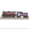 Broadway Limited 7407 Reading T1 4-8-4, 1976 American Freedom Train #1, Paragon4 Sound/DC/DCC, Smoke, N Scale view 1