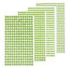 MECCANIXITY 1792 Pcs 4 Sheets Green Rhinestone Stickers 3/4/5/6 mm Self Adhesive Rhinestones Gems for DIY Decoration Craft Face Eye Nails Hair Make Up view 1