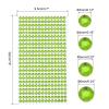MECCANIXITY 1792 Pcs 4 Sheets Green Rhinestone Stickers 3/4/5/6 mm Self Adhesive Rhinestones Gems for DIY Decoration Craft Face Eye Nails Hair Make Up view 2