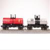 Broadway Limited 7670 6000 Gallon Tank, 1960's Variety 2-Pack B, (Columbia Southern, Stauffer Chemical) HO Scale view 1