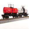 Broadway Limited 7670 6000 Gallon Tank, 1960's Variety 2-Pack B, (Columbia Southern, Stauffer Chemical) HO Scale view 2