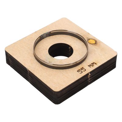 Leather Punching Wood Plate Punching Tool High Hardness Alloy Steel Clean Lines Round Shape for Clay