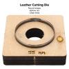 Leather Punching Wood Plate Punching Tool High Hardness Alloy Steel Clean Lines Round Shape for Clay view 3