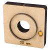Leather Punching Wood Plate Punching Tool High Hardness Alloy Steel Clean Lines Round Shape for Clay view 4