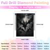 Directo Diamond Painting Kits for Adults,Ominous Scary Flying Monster 5D DIY Diamond Art Kits Full Drill Diamond for Gift Wall Decor Gem Arts Fantastic Animals 8 * 12inch view 3