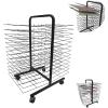 THEGA Art Drying Rack for Classroom - Sided Wire Drying Shelf, 26-Layer Back to Back Double Sided Removable Shelves, Sturdy Paint Drying Rack with Lockable Wheels, Space Saving Rack view 4