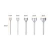 HARFINGTON 5pcs Leather Half Round Cutter 10-30mm 1/4 High Speed Steel Arc Shaped Half Round Leather Punch Leather Punch Tool with A5 Cutting Mat for Strap Belts End Wallet Bag Crafting DIY view 2