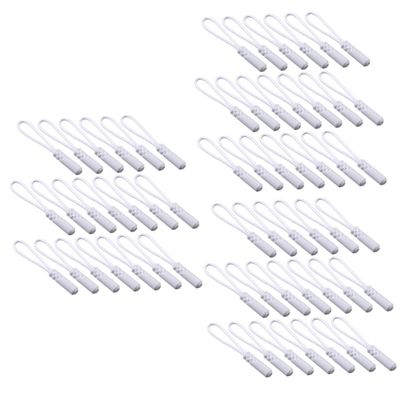 STOBOK 60pcs Zipper Helper Pull Chain Locking Zipper Pulls Pants Molded Sliders