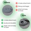 12 Pcs Foliage Green Sewing Buttons 0.75 Inch 30L, Glossy 4 Hole Round Plastic Buttons 19mm for Pants, Jackets, Bags, Sewing and Craft Projects view 4