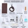 WEBEEDY 89Pcs Bookbinding Kit for Beginners DIY Leather Journal Bookbinding Set A5 Book Making Kit for Adults Complete Bookbinding Back to School Supplies with Thread,Sewing Needles,Paper & Other Tool view 2