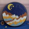 3D DIY Yarn Painting Pin String Nail String Art Kit Moon Luna Sea Mountian Winding Lines Drawing with Frame Room Deco (Color : 5 Size : 40x40cm) (2 40x40cm) view 1