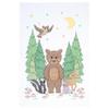 Woodland Bear Crib Quilt Top view 1