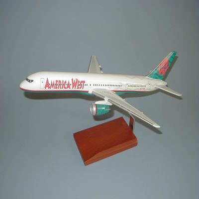 Boeing 757 757-200 America West Airlines Desktop Display Airplane Model Scale 1/100