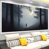Large Diamond Painting Kits for Adults 100x40in, DIY Round Full Drill Gem Art Diamond Painting Forest, Fear Diamond Art Crystal Rhinestone Embroidery Arts and Crafts for Wall Decor Gifts G-1 view 4