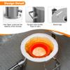 Nelyrho 6KG Hinged Flip Top Propane Melting Furnace Metal Smelting Machine with High Capacity, Melting Aluminum, Silver, and Copper Alloys, Easy-to-Use Foundry Kiln for Beginners and Professionals view 4