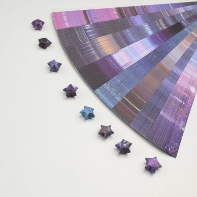 DIAO79NI 540 Sheets Star Origami Paper Assortment Color Star Paper Strip Origami Stars Paper Solid Color Lucky Star Decoration Paper Strips DIY Hand Art Crafts (12 Constellations)