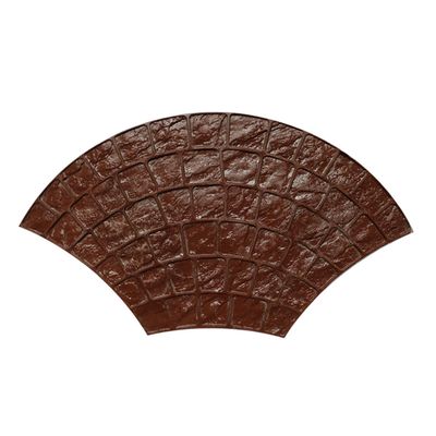 ZBJDX Scalloped Stone Tile Texture Concrete Stamps, Seamless Stamping Mat Polyurethane Concrete Texture Stamping Mat Decorative Concrete Pavement