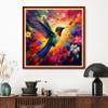 Dimxvean Stamped Cross Stitch Kits,Cross Stitch Kits for Adults Beginners,Embroidery Kits Full Range of Cross Stitch Stamped Kits Needlepoint Kits Cross Stitch Patterns-Hummingbird Flowers 18x18 inch view 2