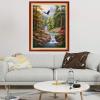 Dimxvean Stamped Cross Stitch Kits,Cross Stitch Kits for Adults Beginners,Embroidery Kits Full Range of Cross Stitch Stamped Kits Needlepoint Kits Cross Stitch Patterns-Mountain Scenery 16x20 inch view 2