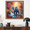 Dimxvean Cross Stitch Kit, Elephant Flowers 18x18 inch, 11CT, Multicolor, All Ages, Unisex, Modern, HD Preprint, Extra Lines Provided view 2