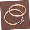 STOBOK 2pcs Embroidery Hoop Circle Frame for Craft Cross Needlework for Beginners Decoration Projects view 3