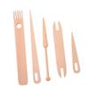 Tofficu 2sets Wooden Tapestry Weaving Tools Needles Smooth Handcraft Weaving Shuttle for Knitting Wall Hangings Scarves view 1