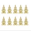 10 Pcs Gold Flower Patches Iron On Embroidery Celtic Custom Patch Sew On Applique for Arts Crafts DIY Decor Jeans Jackets Clothing Bags Backpack (2.55x3.54 Inches) view 1